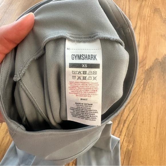Gymshark High Waisted Training Leggings Grey Size XS Athletic Sporty Comfy - Picture 6 of 10